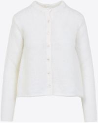 Loewe - Mohair-Blend Cardigan With Anagram - Lyst