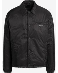 Prada - Triangle Logo Re-Nylon Padded Jacket - Lyst