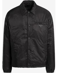 Prada - Triangle Logo Re-Nylon Padded Jacket - Lyst