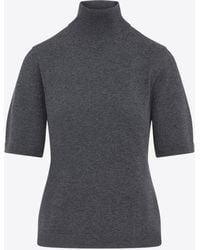 Max Mara - Cantone Knitted Short-Sleeved Sweater - Lyst
