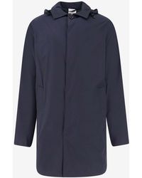 Aspesi - Stadio Hooded Rain Jacket - Lyst