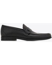 Ferragamo - Caspian Monogram Leather Loafers - Lyst