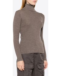 P.A.R.O.S.H. - Leila Turtleneck Wool Knit Sweater - Lyst