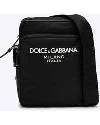 Dolce & Gabbana - Messenger Bag With Logo - Lyst