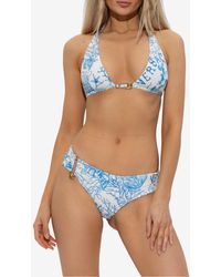 Versace - Underwater Barocco Print Bikini Bottom - Lyst