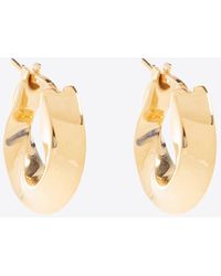 Bottega Veneta - Small Twist Hoop Earrings - Lyst