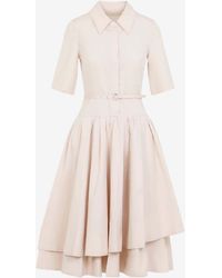 Co. - Belted Midi Poplin Dress - Lyst