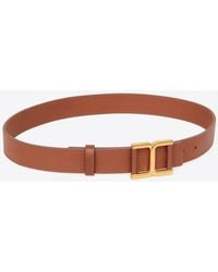 Chloé - Marcie Buckle Leather Belt - Lyst