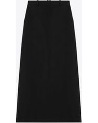 The Row - Roux Wool Maxi Skirt - Lyst