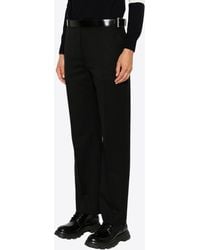 Prada - Straight-Leg Belted Pants - Lyst
