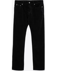 Saint Laurent - Cotton Corduroy Slim Trousers - Lyst