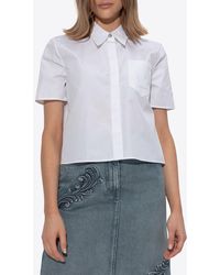 Versace - Cameo Shirt With Embroidered-Logo - Lyst