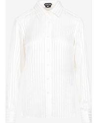 Tom Ford - Long-Sleeved Striped Shirt - Lyst