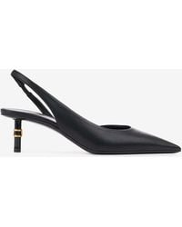 Chloé - Marcie 50 Leather Slingback Pumps - Lyst