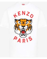 KENZO - Lucky Tiger Crewneck T-Shirt - Lyst