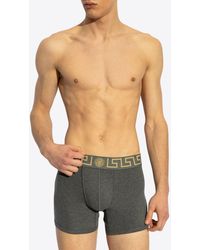 Versace - Two-Pack Logo-Waistband Briefs - Lyst