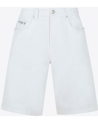 Moschino - Logo Patch Bermuda Shorts - Lyst