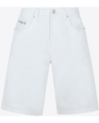 Moschino - Logo Patch Bermuda Shorts - Lyst