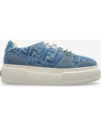 Fendi - Match Ff Jacquard Platform Sneakers - Lyst