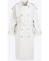 The Row - June Double-Breasted Trench Coat - Lyst