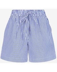 P.A.R.O.S.H. - Striped Drawstring Shorts - Lyst