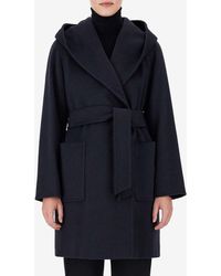 Max Mara - Rialto Camel Wool Belted Robe Coat - Lyst