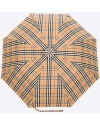 Burberry - Vintage Check-Pattern Folded Umbrella - Lyst