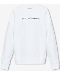 Stella McCartney - Logo Print Crewneck Sweatshirt - Lyst