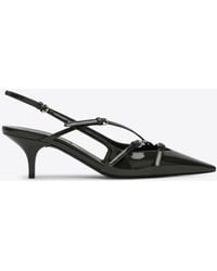 Miu Miu - Logo Patent Slingback Pump - Lyst