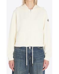 Moncler - Logo Patch Zip-Up Hoodie - Lyst