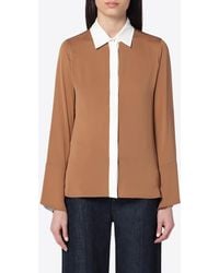 Max Mara - Pio Silk Buttoned Shirt - Lyst