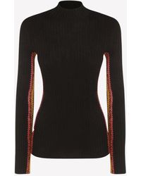 Chloé - High-Neck Knitted Top - Lyst