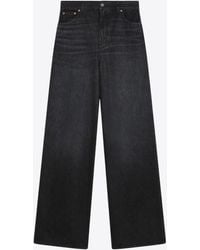 Chloé - Logo Patch Washed Flared Jeans - Lyst