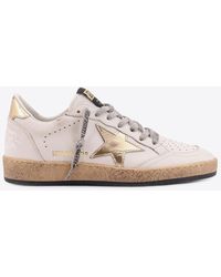 Golden Goose - Ball Star Leather Low-Top Sneakers - Lyst