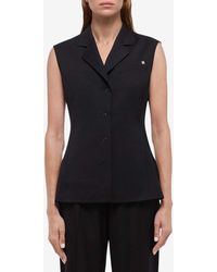Helmut Lang - Modest Single-Breasted Wool Vest - Lyst