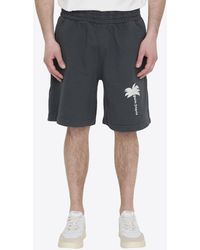 Palm Angels - Logo-Printed Bermuda Shorts - Lyst