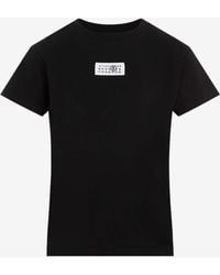 MM6 by Maison Martin Margiela - Numeric Cotton Jersey T-Shirt - Lyst
