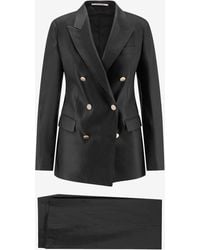 Tagliatore - Parigi Double-Breasted Linen Blend Suit - Lyst