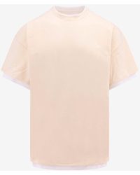 Jil Sander - Double Layer Printed Logo T-Shirt - Lyst