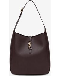 Saint Laurent - Large Le 5 À 7 Calf Leather Shoulder Bag - Lyst