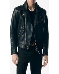 Tom Ford - Leather Biker Jacket - Lyst