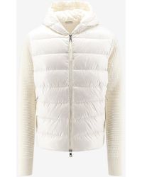 Moncler - Knitted -Sleeves Padded Jacket - Lyst