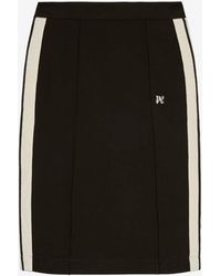 Palm Angels - Side Stripe Monogram Pencil Skirt - Lyst