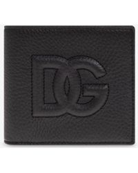 Dolce & Gabbana - Dg Logo Leather Bi-Fold Wallet - Lyst