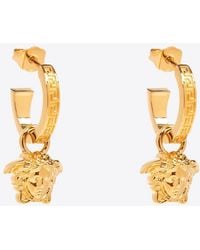 Versace - La Medusa Greca Hoop Earrings - Lyst