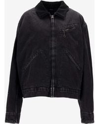 Maison Margiela - Washed Denim Bomber Jacket - Lyst