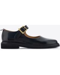 Thom Browne - Mary-Jane Leather Ballet Flats - Lyst