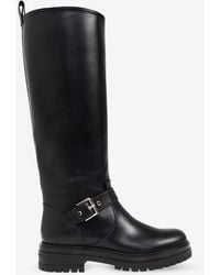 Gianvito Rossi - Thiago Leather Knee-High Boots - Lyst