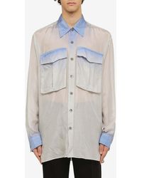 Dries Van Noten - Long-Sleeved Silk Shirt - Lyst