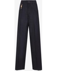 Carven - Key Charm Straight-Leg Jeans - Lyst